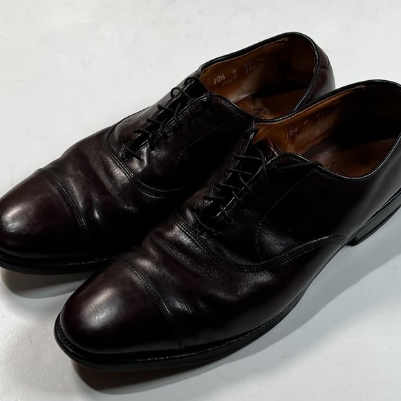 Allen Edmonds Park‎ Avenue Brown Leather Dress Shoes Oxfords 10.5 B Cap Toe